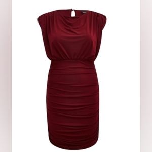 NWT Torrid Ruched Boatneck Midi Dress